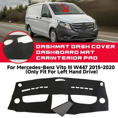 LHD Non-Slip Dash Board Mat Cover For Mercedes-Benz Vito III W447 2015-2020 - Image 1 of 4
