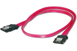 Equip 111900 Ribbon Cable SATA 6Gbps 7 pin ST/ST 0.50 m with Metal Clip Polybag - Afbeelding 1 van 1