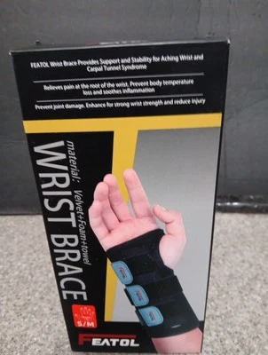 Muñequera y pulgar FEATOL para tenosinovitis de De Quervain S/M - derecha Foto 1 de 4