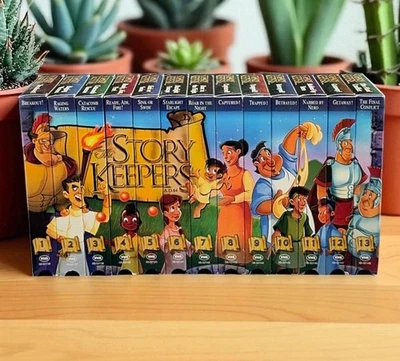 The Story Keepers VHS Box Set Of 13 Tapes Christian Bible Animated Stories EUC - Image 1 of 4