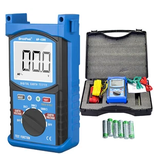 Digitaler Erdbodenwiderstandsprüfer 200 V 0 ~ 2000 Ω Ohm Megger Wechselspannungsmesser - Bild 1 von 9