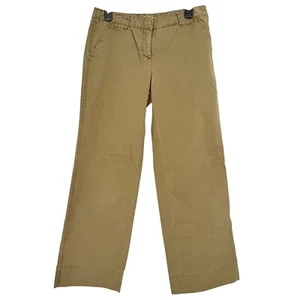 Pantalones de pierna ancha Sitwell Vendidos en Anthropologie verde oliva para mujer talla 8 - Imagen 1 de 10