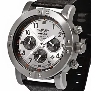 Poljot 31681 Chronograph Analog Watch Wrist Watch Russian Pilot P-Sports 43.C - Picture 1 of 6