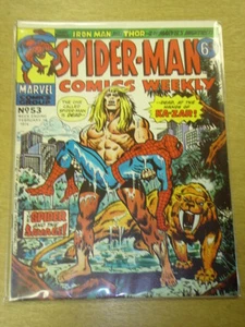 SPIDERMAN BRITISH WEEKLY #53 1974 FEB 16 MARVEL - Picture 1 of 1