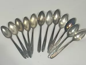 Oneida Community Plate 1921 Grosvenor lotto 12 posate cucchiaio posate placcate argento - Foto 1 di 8