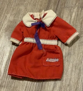 Vintage Knickerbocker 1977 Annie Red Doll Dress 5" Long - Picture 1 of 2