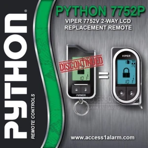 DISCONTINUED Python 7752P 2-Way LCD Replacement Remote Control NEW Viper 7752V - Picture 1 of 3