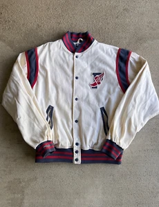 Rara giacca da baseball vintage anni 90 Polo Ralph Lauren Stadium "P-Wing" Varsity - Foto 1 di 14