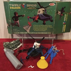 Twirly Birds Falcon Ideal Toys Vintage 1960s Search & Recovery Copter w/ box - Picture 1 of 13