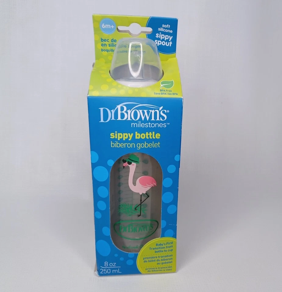 Dr. Brown’s Sippy Spout Baby Bottle 8 Ounce Bunny