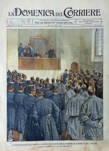 1900 INAUGURAZIONE CORSO DI AGRARIA SOLDATI CASERMA S.SIMPLICIANO MILANO - Imagen 1 de 1