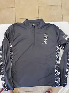 NWT Colosseum Charcoal Alabama Crimson Tide OHT Military Appreciation 1/4 Zip-M - Picture 1 of 6