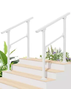 Hand Rails for Outdoor Steps, 2 Packs 3 Step Handrail, Stair Railing Indoor, ... - Picture 1 of 7