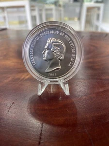 Moneda medalla de plata presidencial Franklin Pierce 1853 1 oz prueba 0,999 finura - Imagen 1 de 5