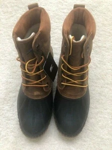 Sorel Men's Cheyanne Lace Full Grain Waterproof Boots Chipmunk/Black Size 9 - Picture 1 of 6