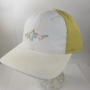 Vintage Greg Norman Strapback Golf Cap Hat Embroidered Shark Logo One Size - Picture 1 of 9