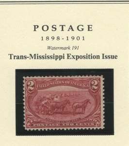 USA 1898 MNH TRANS MISSISSIPPI ISSUE FARMING IN THE WEST COPPER RED 2c - Picture 1 of 2