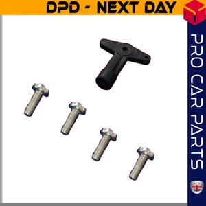 Tornillos de tapa central de rueda de aleación con llave para RENAULT MEGANE CLIO SCENIC - Imagen 1 de 1