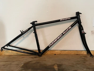 Vintage Diamondback Overdrive Frameset 15" 700c/29" MTB Cross AVR CRMO Black - Image 1 of 4