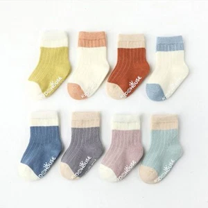 5 Pairs Baby Girls Boys Kids Toddler Non-slip Cotton Breathable Floor Soft Socks - Picture 1 of 22