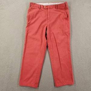 Peter Millar Pants Mens 34 Red ish Pink 34x26 Chino Comfort Golf - Picture 1 of 10