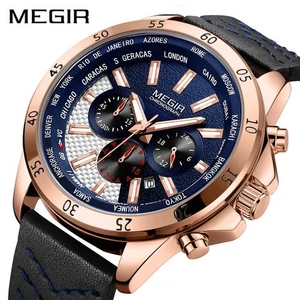 MEGIR Watch Men Fashion Sport Quartz Mens Watches Top Brand Luxury Military - Picture 1 of 14