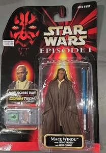 Hasbro Star Wars Episode I Mace Windu mit Lichtschwert Actionfigur - Bild 1 von 3