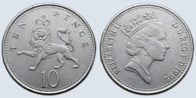 Coin Royaume-Uni 1992 10 pence Elizabeth II 3e effigie - Image 1 of 3