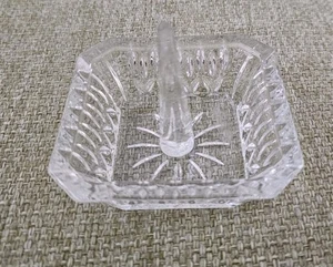 Glass Ring Holder Dish Jewelry Accessory Dresser Vanity Square. - Picture 1 of 4