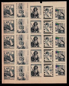 Probedruck Test Stamp Specimen Pureba Staatsdruckerei Wien Kleinbogen - Picture 1 of 2