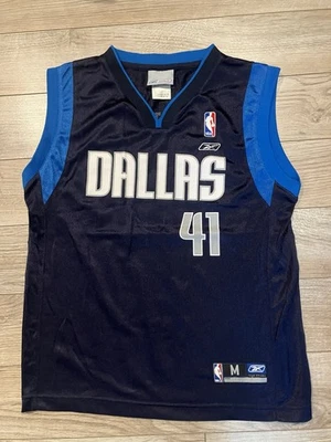 Camiseta Dirk Nowitzki #41 Dallas Mavericks NBA Reebok Niño Juvenil Mediana M 10-12 Foto 1 de 2