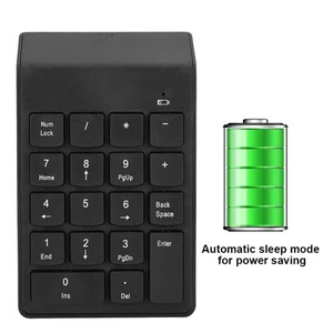 Mini Wireless Digital Keyboard USB 2.4GHz 18 Key Financial Accounting Keypad FY - Afbeelding 1 van 13