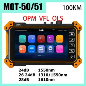 OTDR Tester OPM VFL Optic Time-domain Reflectometer Utp Cable Optic Fiber Tester - Picture 1 of 12