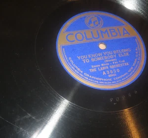 Lanin Orch. - You Belong Somebody Else / Crying for You (1923) Columbia 78, EE- - Imagen 1 de 3