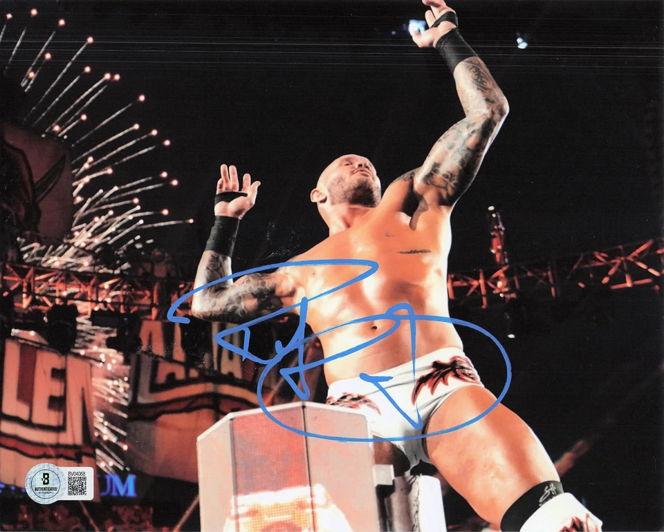 Foto autógrafa firmada por Randy Orton WWE 8x10 Beckett BAS The Viper Legend Killer Foto 1 de 1
