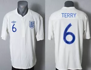 England Terry Jersey 2011 Home Football Soccer Umbro Mens Shirt Size Adult XL - Picture 1 of 10