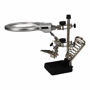 Soldador Eléctrico 60w y LED Mano Ayuda 3.5" Lupa Resto - Imagen 1 de 7