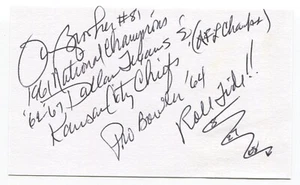 Tommy Brooker Signed 3x5 Index Card Autographed 1961 Alabama National Champions - Picture 1 of 2