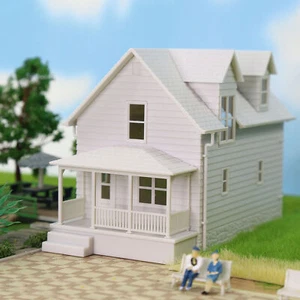 Casa de pueblo Evemodel escala N blanca sin montar 2 Ones - Imagen 1 de 7