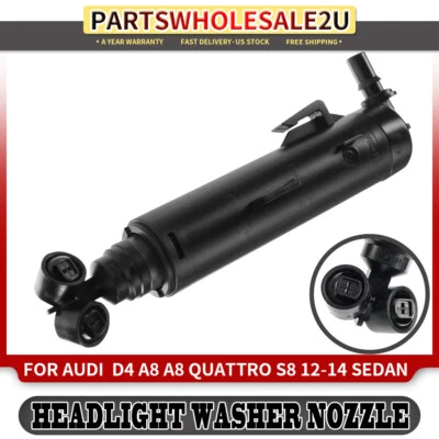 Cilindro de boquilla de arandela de faros delanteros izquierdo para Audi A8 Quattro S8 12-17 Foto 1 de 4