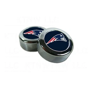 Chrom Football New England Patriots Nummernschild Rahmen Schraubkappen Bolzenabdeckung - Bild 1 von 1
