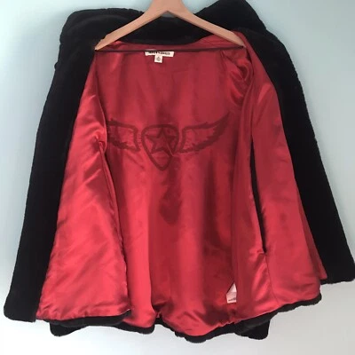 Andrew Charles Vintage Capa MUJER M Negro Imitación Piel Punk Gótica Chaqueta Vampiro Foto 1 de 4