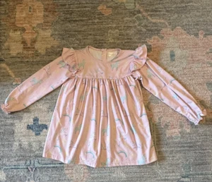 New Cecil and Lou Long Sleeve Unicorn Ruffle Top Blouse Button Back Size 7 New - Picture 1 of 4