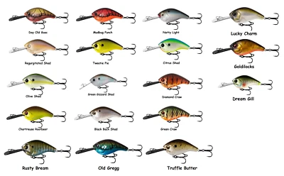 13 Fishing Jabber Jaw 60 Deep Hybrid Squarebill Crankbait - Choice of Colors