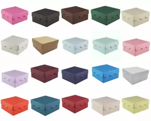 Scallop Lid Jewellery Favour Box - Choose From 20 Colours - Qty's From 1-100 - Picture 1 of 20