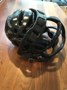 PROFORCE LIGHTNING KARATE MMA HEADGEAR AN FACE GUARD. YOUTH. SMALL. BLACK. NEW. - Picture 1 of 3