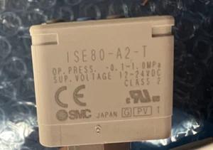 SMC ISE80-A2-T Digital Pressure Sensor with Display 12-24VDC, 0-10V, PNP, URJ1/4 - Picture 1 of 3