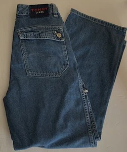 Kids TOMMY JEANS Hilfiger 10 CARPENTER CARGO Blue Denim - Picture 1 of 2