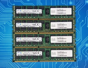 32GB (4x8GB) PC3L-10600R DDR3-1333MHz 2Rx4 Reg ECC Samung M393B1K70DH0-YH9 - Picture 1 of 2