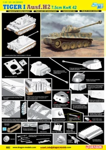 Dragon 6683 1/35 TIGER I Ausf.H2 7.5cm KwK 42 Plastic Model kit - Picture 1 of 1
